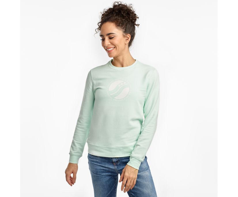 Női Saucony Rested Crewneck Ingek Kék | HU 597TCE